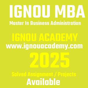 IGNOU MBA SOLVED ASSIGNMENT 2025